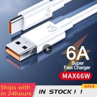 HOT weime428 - / สาย USB ชนิด C 6A Samsung สายชาร์จสำหรับอย่างรวดเร็ว S21 S20 Huawei P40 P30 Xiaomi 12 5A ชาร์จเร็วสายดาต้า