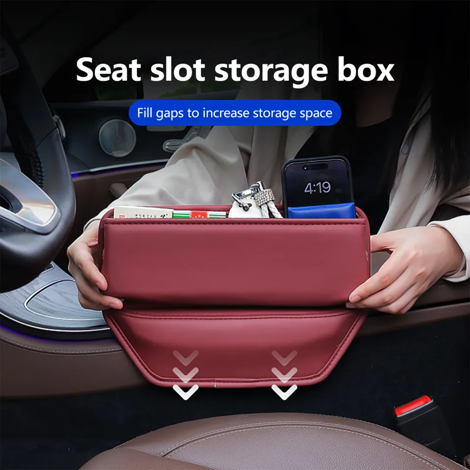 Car Seat Gap Holder Car Seat Gap Filler Car Seat Gap Organizer Faux Leather  Storage Box for Auto Suv Truck Universal Center Console Holder Keep Your Car  Neat and Tidy