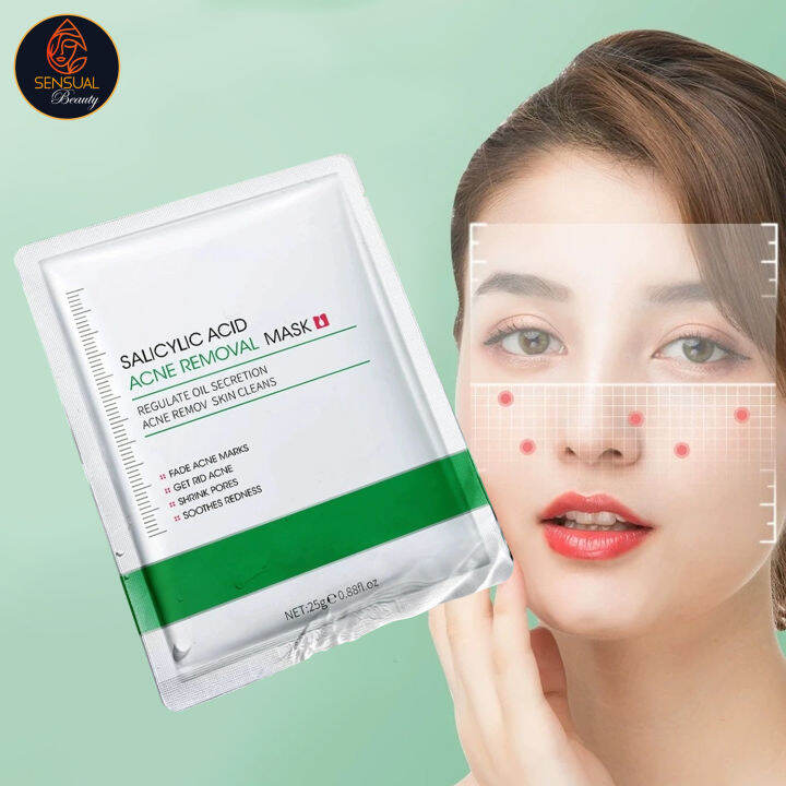 BIOAQUA Salicylic Acid Acne Removing Facial Mask Acne Treatment Moisturizing Brightening