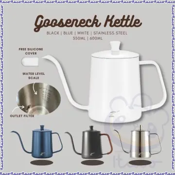 Glass Gooseneck Pour Over Kettle, Long Spout Kettle Coffee Tea Kettles Heat  Resistant Tea Pot For Home Coffee Shop Office, 350ml[blue]