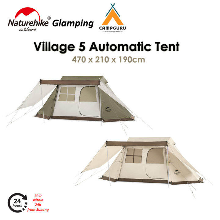 Naturehike Upgrade Village 5 Three-Doors Automatic Camping Tent