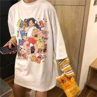 NiceMix 2022 Autumn Women Clothing Korean Ulzzang Harajuku T-shirt Funny Printed Fake Two Long Sleeve T-shirts Female Loose Shir