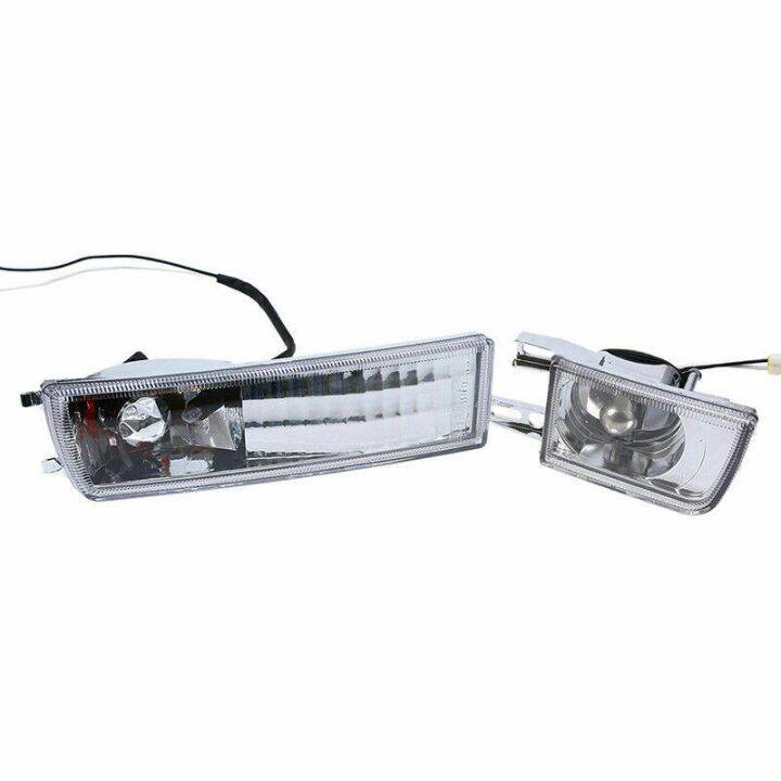 4pcs-front-bumper-clear-fog-turn-signal-light-lamp-lh-amp-rh-for-mk3-golf-jetta-1993-1998