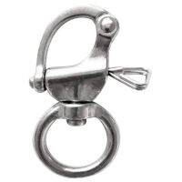 snaps Swivel made of stainless steel, silver