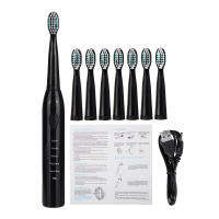 เเปรงสีฟันไฟฟ้า SONIC ELECTRIC TOOTHBRUSH LEBOT BLACK *เเถมเเปรงเเยกอีก 1 ชิ้น* (0202)