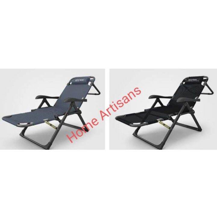 Heavy Duty 2 in 1 Foldable Reclining chair bed Headrest Lazada PH