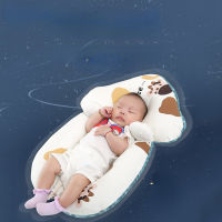 Newborn Baby Shaped Pillow Pure Cotton Printed Cow Anti Startle Comfort Pillow Correction Leaning Head Cuddle Sleeping Pillow