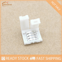 MIH ✨ COD ✨ 10pcs RGBW LED CONNECTOR 10mm 4Pin ตัวเชื่อมต่อบัดกรีฟรีสำหรับ5050 3528 LED SINGLE Color RGB rgbww Strip LIGHT