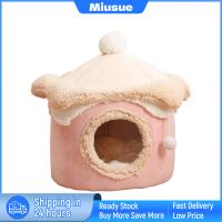 Miusue เตียงถ้ำแมวเตียงนอนแมวสำหรับลูกแมวคิตตี้ขนาดกลางแมวสุนัขเล็ก