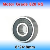 2pcs/lot 628RS  Deep Groove Ball Miniature Mini Bearings Motor Grade 628RS 628-RS 8*24*8mm  8*24*8 628 2RS 52100 Chrome Steel Axles  Bearings Seals