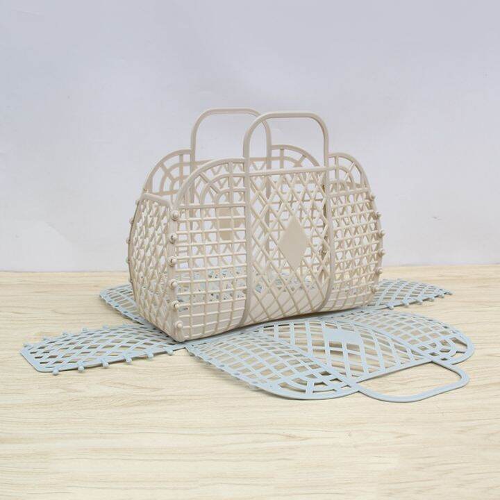 yf-1pcs-the-wash-storage-basket-bathroom-laundry-foldable-mesh-portable-plastic-sundries-assemble