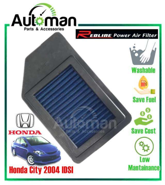 Honda City IDSI 2004 REDLINE PERFORMANCE WASHABLE HIGH FLOW AIR FILTER