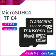 Thẻ Nhớ Flash Transcend 16GB 32 GB Thẻ SD Class 4 Micro SDHC4 TS16GUSDC4