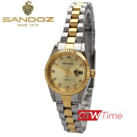 Sandoz นาฬิกาข้อมือผู้หญิง สายสแตนเลส รุ่น SD99465AG01 (สองกษัตริย์ / หน้าปัดทอง)