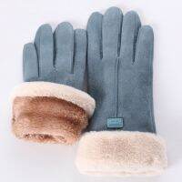 [A Like]2022ใหม่แฟชั่นผู้หญิงถุงมือน่ารัก Furry Warm Mitts Full Finger Mittens กลางแจ้งหญิง Screen