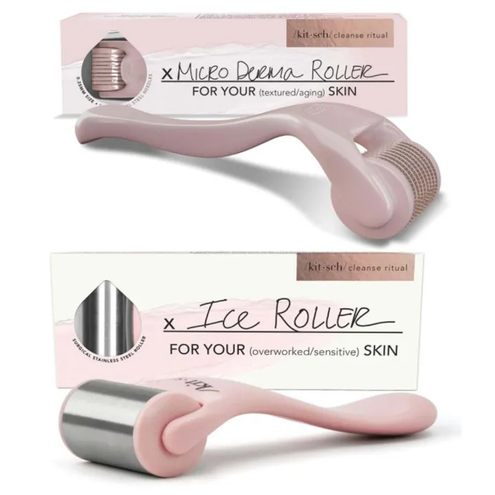 Kitsch Ice Roller, Stainless Steel Facial Roller, Cooling Face Roller