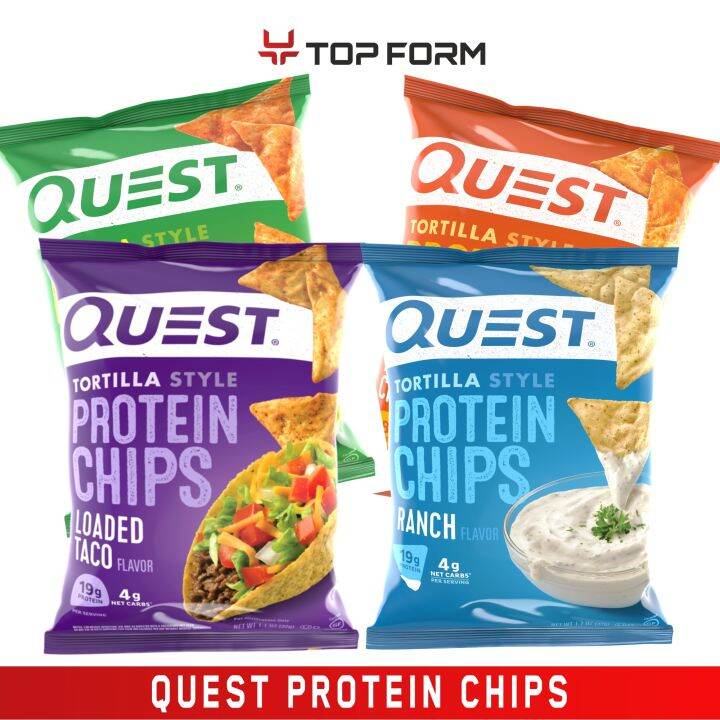 Quest Nutrition Tortilla Style Protein Chips -Low Carb, Gluten Free ...