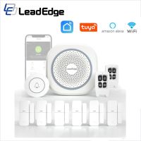 【LZ】✚✳▨  LeadEdge AS100 Tuya WIFI Home Alarm System Wireless Security Burglar Smart Home APP Control with PIR Motion Sensor  Door Sensor