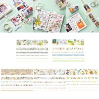 6 Rolls/Set 5 Styles Hand Account Vintage Decoration Paste Washi Tape Adhesive Tape DIY Stickers Label Maker Tape