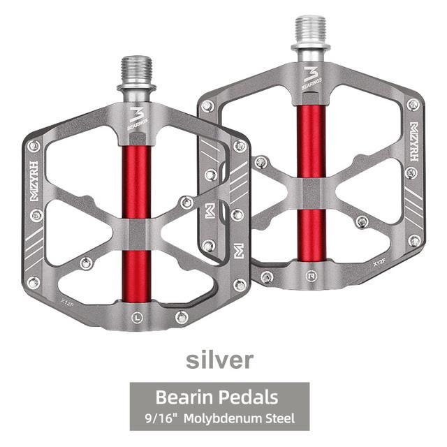 hyfvbujh-reflective-pedal-3-bearings-non-slip-mtb-pedals-aluminum-flat-applicable