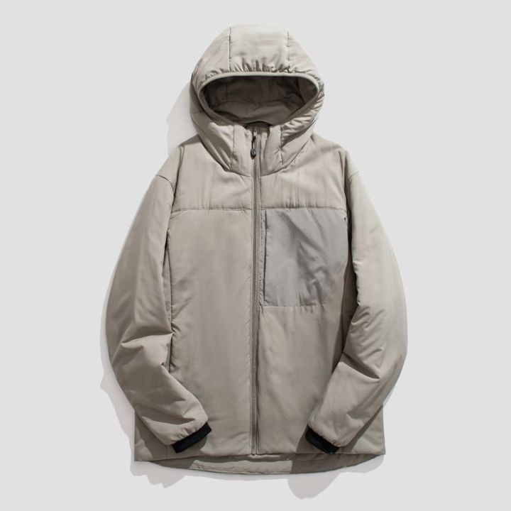 arcteryx-นกบ้านใหม่รุ่น2022สีกลางแจ้งผ้าห่มกันลมเปลือกนุ่มกระเป๋าซิป-hooded-เพิ่มเติมเสื้อคลุมผ้าฝ้าย