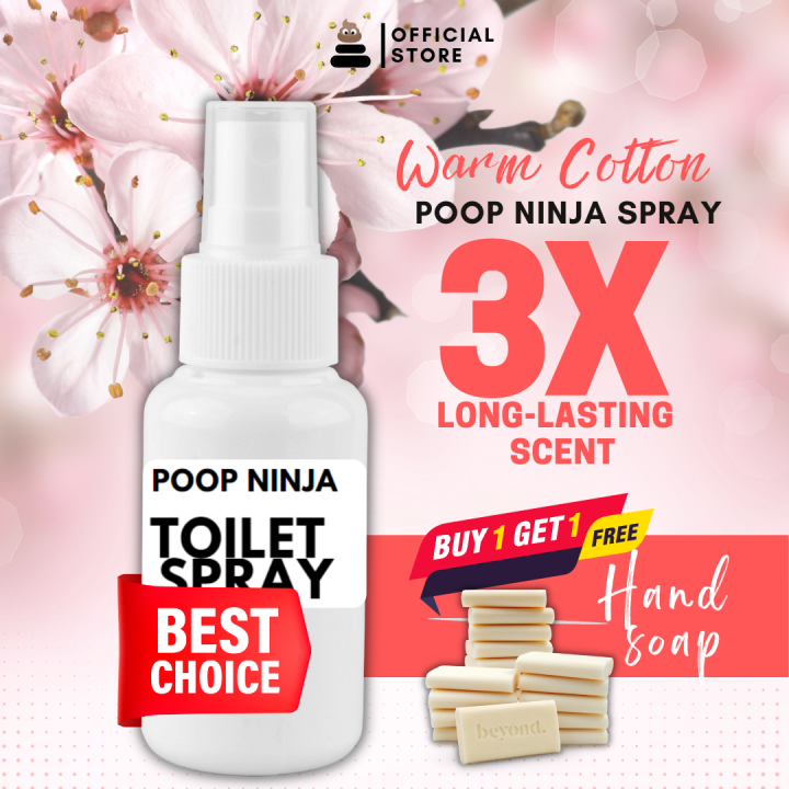 WARM COTTON Poop Spray Odor Buster Air Freshener Poop Ninja Poo Spray