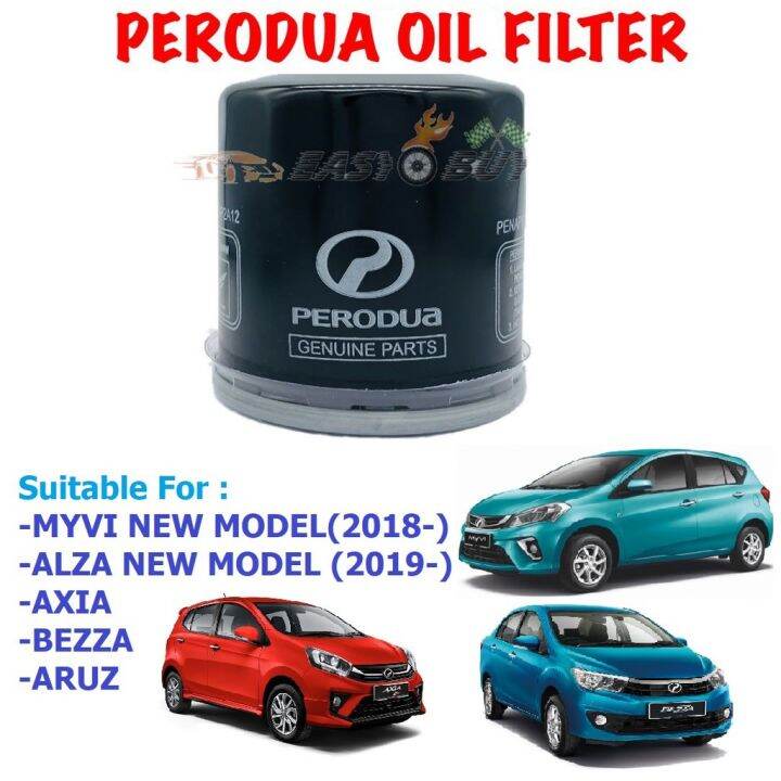 [ORIGINAL] Perodua Oil Filter Bezza/Axia (15601P2A12) Lazada