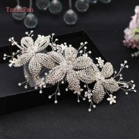 TOPQUEEN HP366 Bridal Hair Accessories Sets Crystal Wedding Headband Rhinestone Bridal Headpieces Bridal Tiaras and Crowns