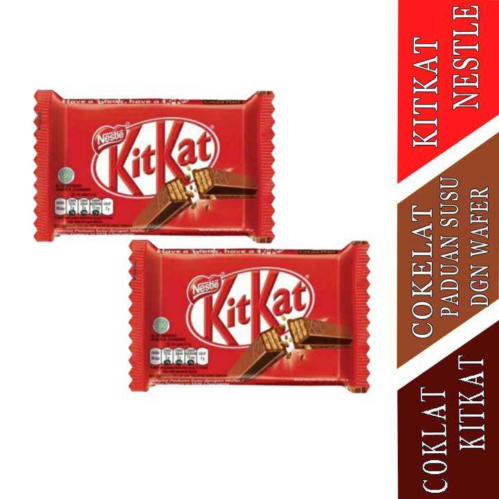 Cokelat Paduan Susu dengan Wafer Kitkat 4 Finger Original kitkat