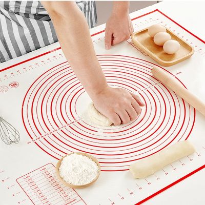 Silicone Baking Mat Pastry Rolling Kitchen Kneading Dough Mat Tools Thick Non-stick Rolling Mats Pastry Accessories Sheet Pads