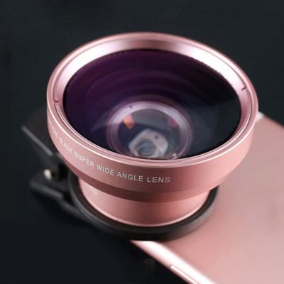 Macro HD Camera Lens 2 in 1 Mobile Phone Lens 0.45 Times Ultra Wide Angle 12.5 Times for iPhone 12 11 8 7 6 XS Huawei Xiaomi Sam