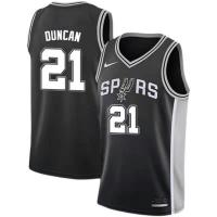 เสื้อบาสเก็ตบอลบุรุษ # San Antonio Spurs #21 Tim Duncan Hot Pressing Retro Jerseys การระบายอากาศ