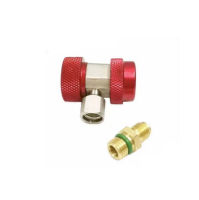 คอปเปอร์ เติมน้ำยาแอร์ R134a (สีแดง) AC Coupler R-134a High side คอปเปอร์แอร์ หัวเติมน้ำยาแอร์134 คอบเปอร์ น้ำยา แอร 134a ชุดคอปเปอร์ คอปเปอร์แอร์