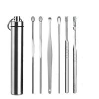 【cw】 6PCS Ear Cleaner Wax Removal Earpick Sticks Curette Pick Earwax Remover Cleaning Cleanser