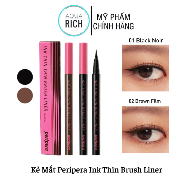 Peripera Ink Thin Thin Brush Liner - 001 Black Noir