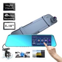 5 Inch Night Rear View Car Video Recorder 1080p Dash Cam Driving Recorder Car Accessories Dvr Full Touch Screen