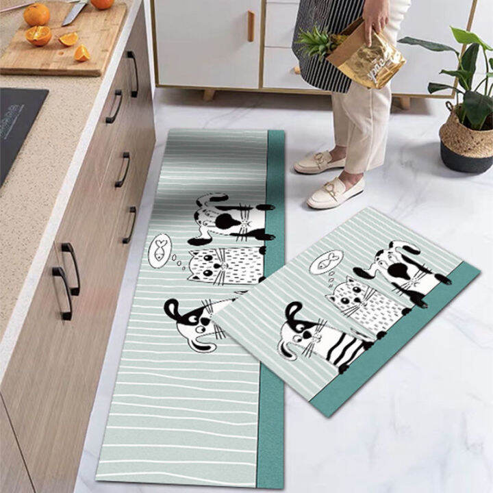 พรมเช็ดเท้ากันลื่นสำหรับอาบน้ำกันน้ำมันกันน้ำ-keset-dapur-แฟชั่นพรมปูพื้นหน้าประตูห้องนั่งเล่นสุดน่ารักสำหรับร้านเสริมสวยแบบพรมพรมห้องครัว