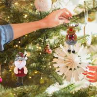 New Christmas Ornaments Christmas Tree Hanging DIY Doll Santa Tree Snowman Party Hang Xmas Claus Pendant Decoration Gift X4F7