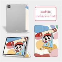 for เคสไอเเพด gen10 2022 Air5 Air4 10.9air1air2 air3 gen5 gen6 gen7 gen8 gen9 10.2 case Air3 10.5 pro10.5 pro112018 2020 2021 2022  เคสไอเเพด พร้อมถาดใส่ปากกา Air1 Air2เคสไอเเพด ซิลิโคนนิ่ม/TPU For  พร้อมที่ใส่ปากกา ฝาหลังใส รูปแบบการ์ตูนพิมพ์ HD 9938