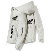 Honda Motorcyle Bike Hooded Jacket Autumn Outdoor Running Camping Hiking Fishing Jacket Waterproof Windbreaker Racing Clothes