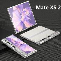 Huawei Mate XS 2 กรอบเคสโทรศัพท์บางเฉียบพร้อมพับเป็นขาตั้งแม่เหล็ก XS2 ปกป้องเลนส์ให้สูงขึ้นขาวดำ