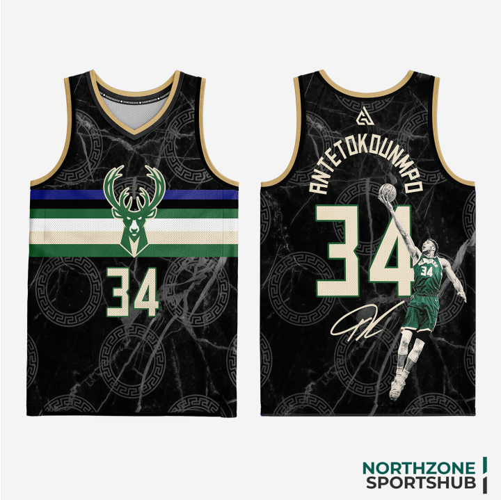 THL The Nba Milwaukee Bucks Full Sublimation Jersey