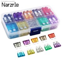 ✟✻◐ 100/50Pcs Profile Small Size Blade Type Car Fuse Assortment Set Auto Car Truck 2.5/3/5/7.5/10/15/20/25/30/35A Fuse with Box Clip