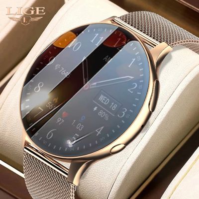 ZZOOI LIGE New Smart Watch Women Smartwatch Bluetooth Call Voice Assistant Digital Watch 1G Local Music Weather Clock For Android iOS
