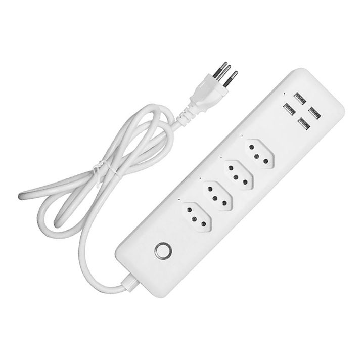 Smart Power Strip Remote Control Wifi Socket Fast Charging Brazil Plug 