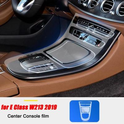 สำหรับ Mercedes Benz E Class W213 E200/260/300/320 2016-2019อุปกรณ์เสริมรถยนต์คอนโซลกลาง TPU โปร่งใสเมมเบรนป้องกันฟิล์ม