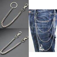 【DT】Width 2.5mm-7mm Necklace Stainless Steel Long Metal Wallet Chain Leash Pant Jean Keychain Ring Clip Mens Hip Hop Jewelry hot