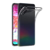 ฝาครอบเคส TPU เนื้อนิ่มใสโปร่งแสงสำหรับ Samsung Galaxy A70