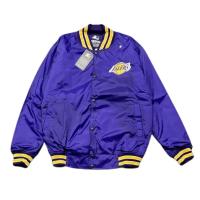 Varsity LAKERS เสื้อแจ็กเก็ตลําลอง คุณภาพดี ขนาดเล็ก ลายโลโก้ Varsity สําหรับผู้ชาย และผู้หญิง ไซซ์ M L XL