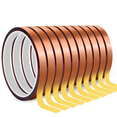 ❡✲┋ 10 Rolls of Heat-Resistant Tape for Sublimation10mmX33M of Hot Pressing Tape Bonding Vinyl Without ResidueSoldering